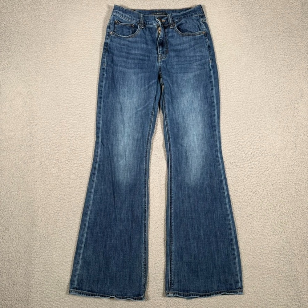 Aeropostale Jeans Womens 4 Reg 26x31 Blue High Rise Flare 5 Pocket Stretch Denim